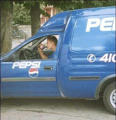 Talk about bad advertisement. I think this guy needs fired.