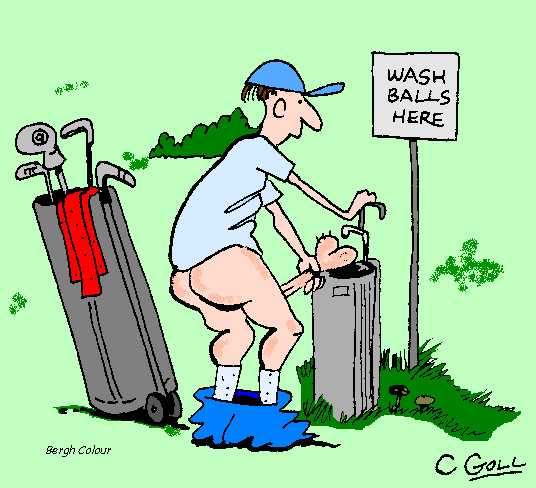 A golf caddy with no common sense!